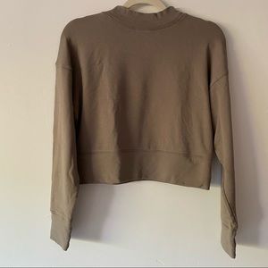 fabletics tan mock neck